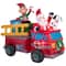 5.7ft. Airblown® Inflatable Christmas Santa's Fire Truck